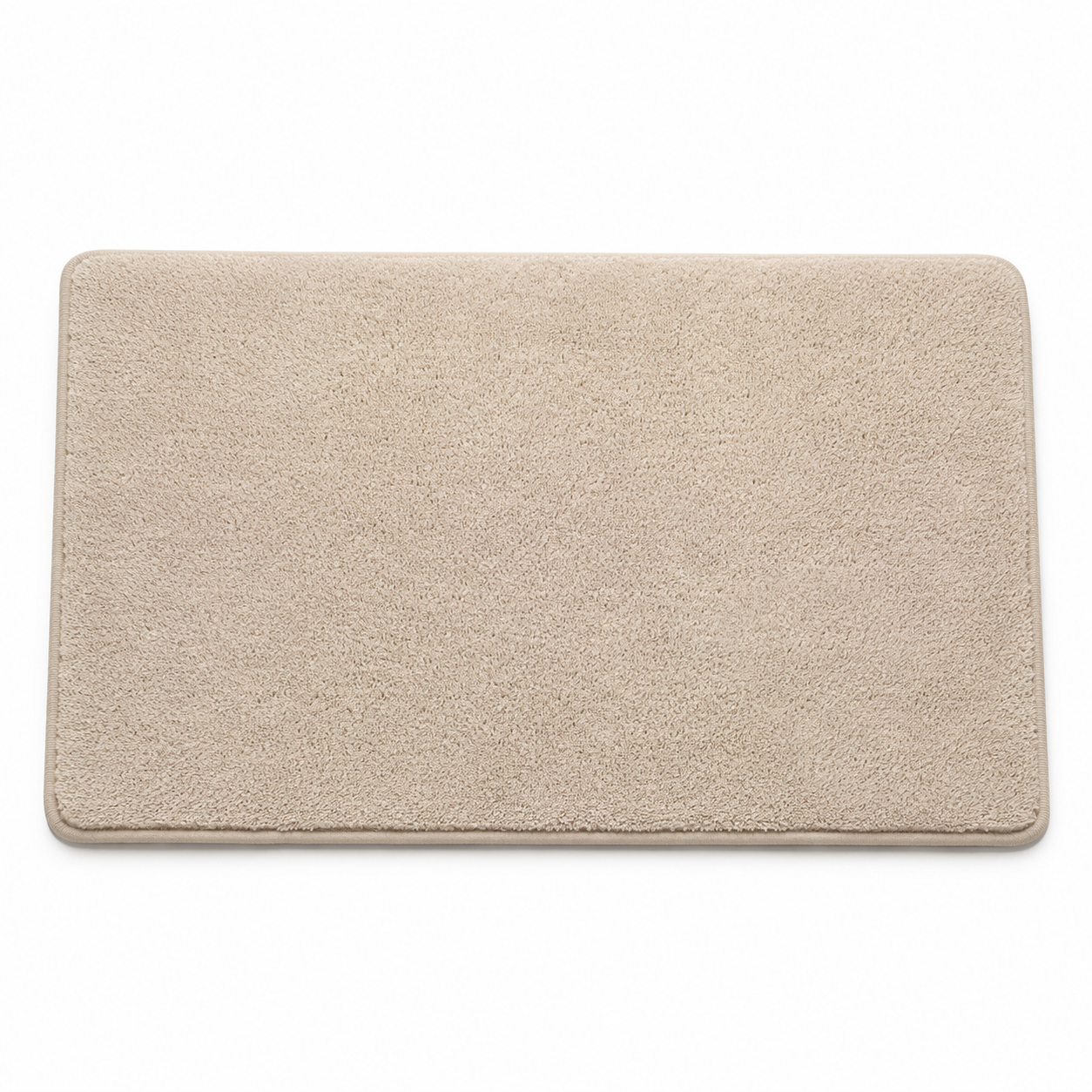 Tapis de bain antidérapant en microfibre beige 50x80 cm