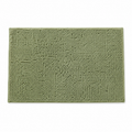 Tapis de bain en chenille vert sauge 50x80 cm