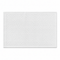 Tapis de bain gaufré en coton blanc 50x80 cm
