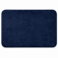 Tapis de bain mémoire de forme bleu nuit 50x80 cm