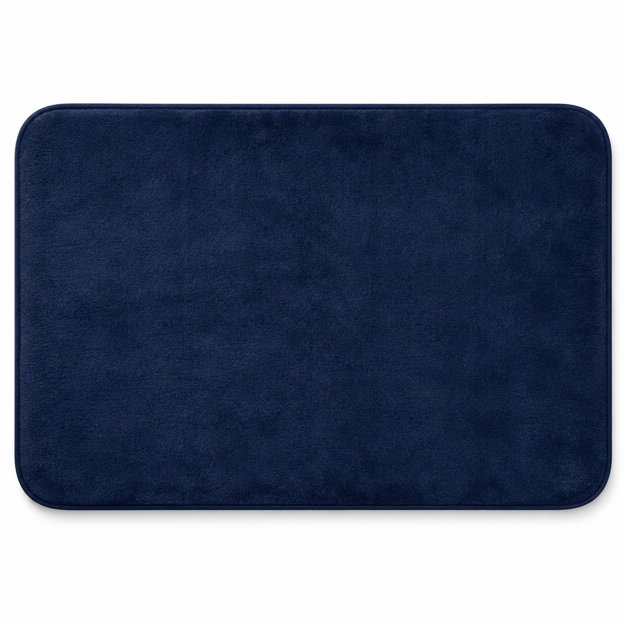 Tapis de bain mémoire de forme bleu nuit 50x80 cm