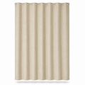 Rideau de douche effet lin beige en polyester 180x200 cm