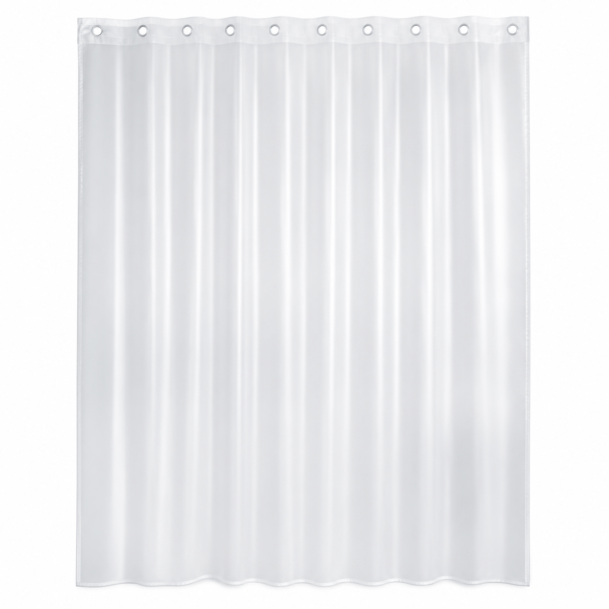 Rideau de douche transparent dépoli en PEVA 180x200 cm