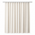 Rideau de douche rayé beige et blanc 180x200 cm
