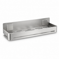 Étagère murale de douche inox brossé sans perçage 30x12x6 cm
