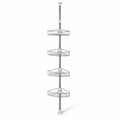Étagère de douche télescopique inox 4 paniers 150-275 cm