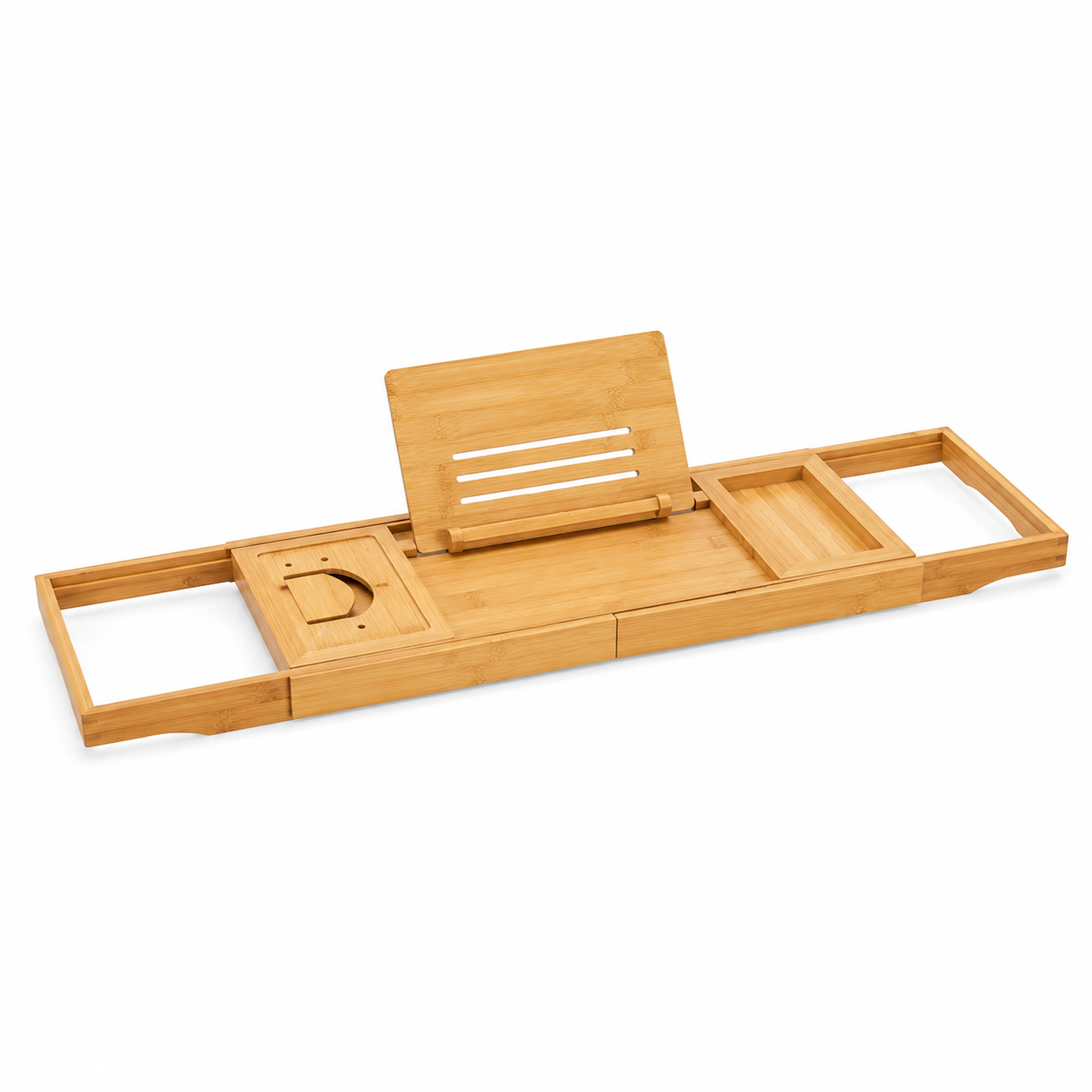 Plateau de baignoire extensible en bambou 70-105x22x4 cm