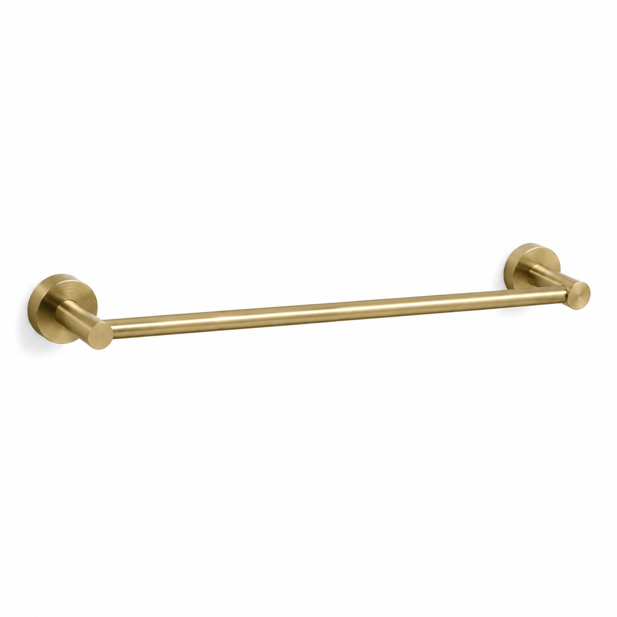 Barre porte-serviettes finition laiton brossé 50 cm