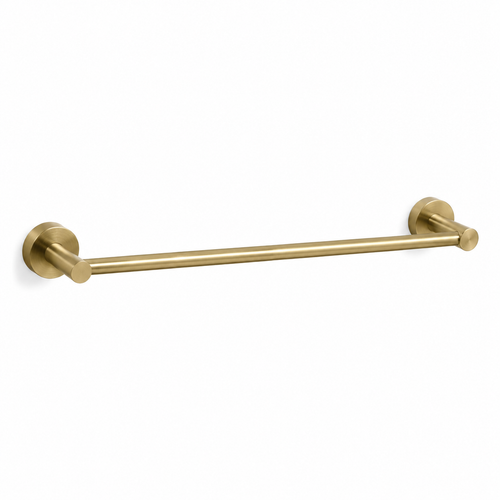 Barre porte-serviettes finition laiton brossé 50 cm