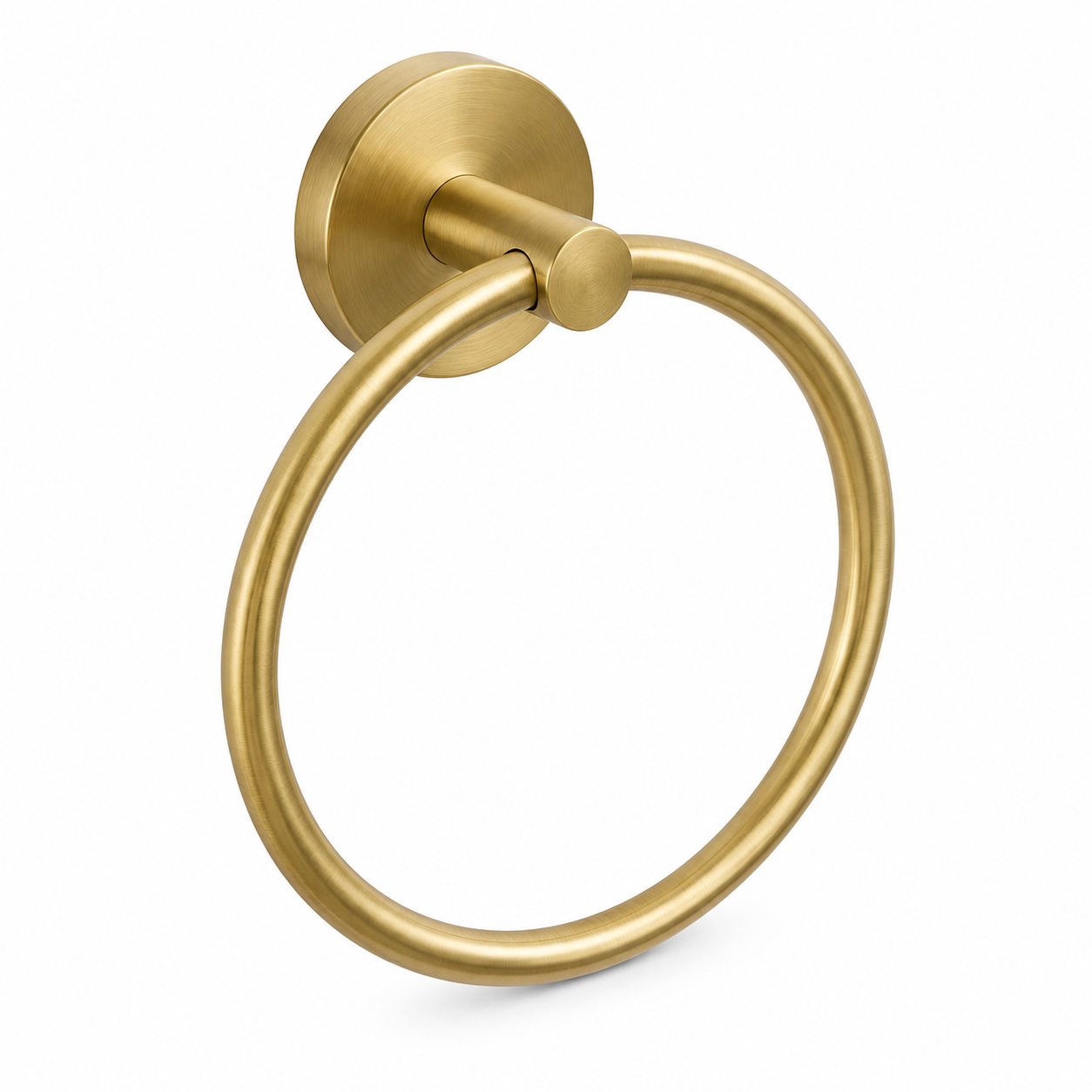 Anneau porte-serviette laiton brossé diamètre 18 cm