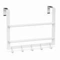 Porte-serviettes blanc à suspendre sur porte 45x15x25 cm