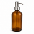 Distributeur de savon en verre ambré 400 ml