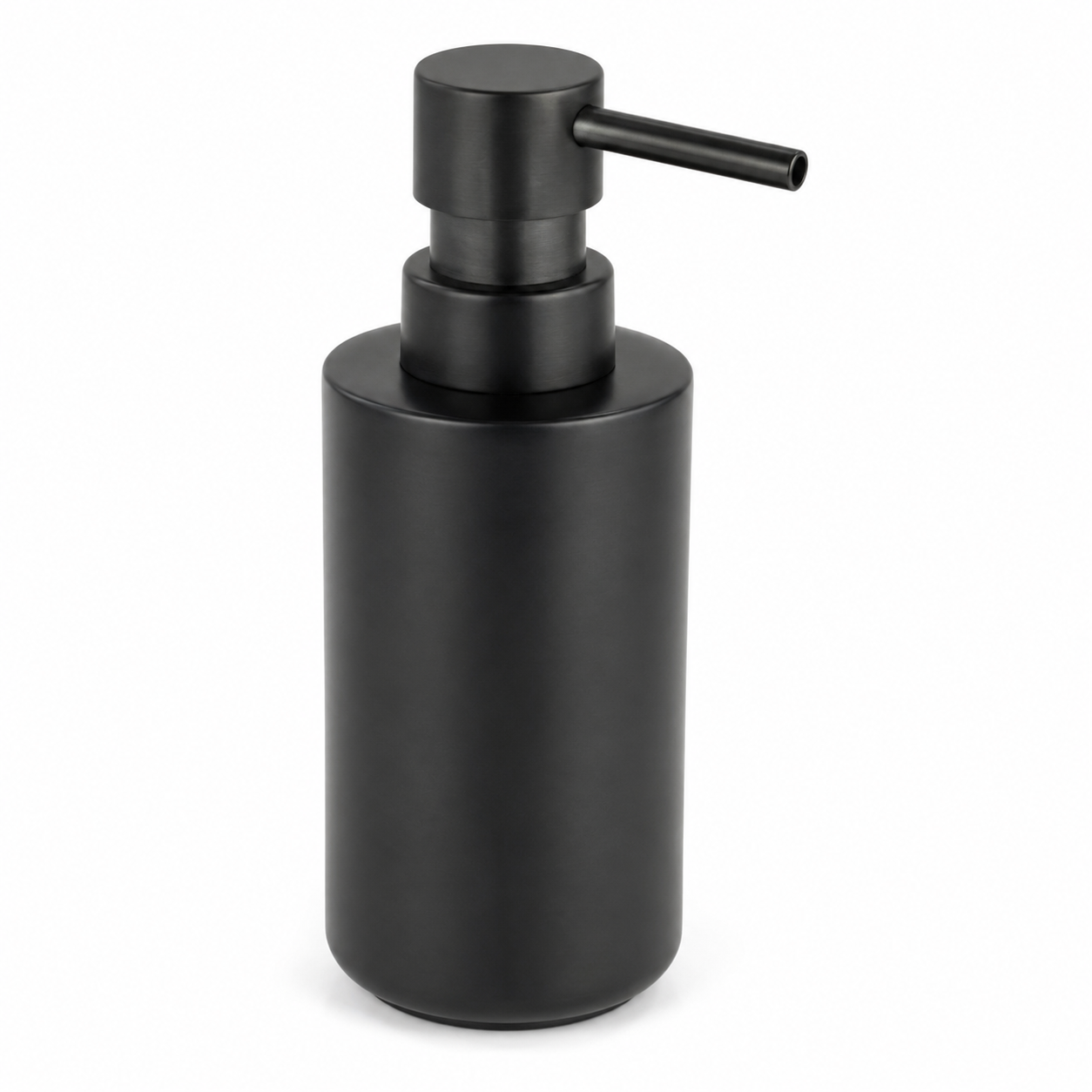 Distributeur de savon noir en inox 300 ml