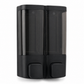 Double distributeur mural noir 2x350 ml