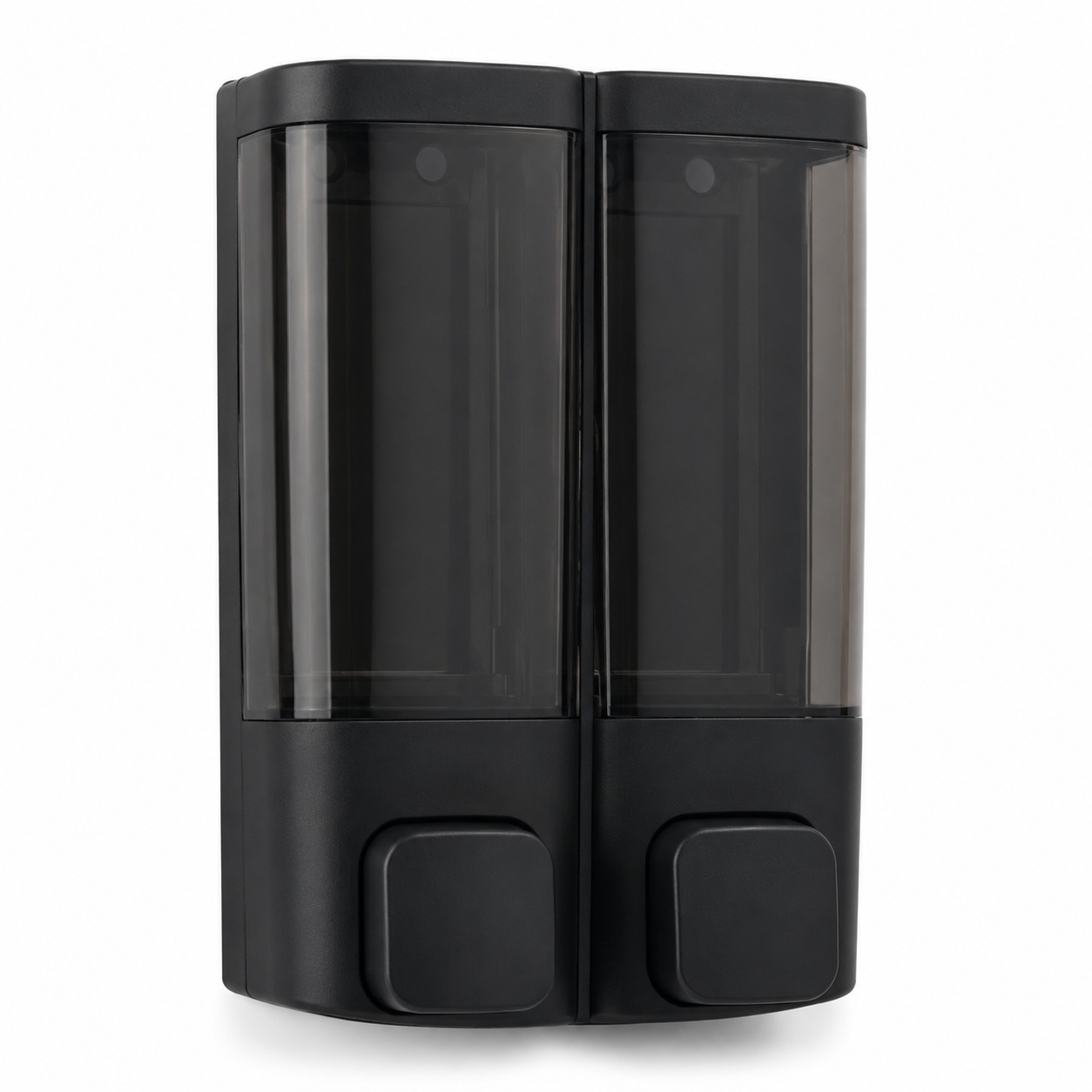 Double distributeur mural noir 2x350 ml