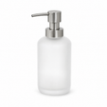 Distributeur de savon en verre dépoli blanc 350 ml