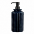 Distributeur de savon en céramique bleu nuit 450 ml
